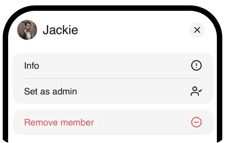Manage participants feature preview