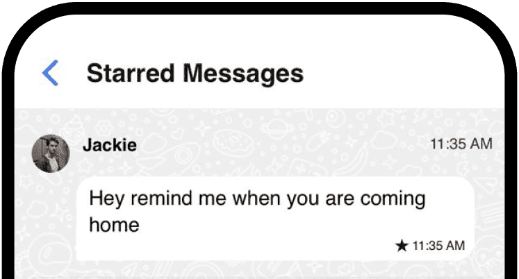 Starred messages feature preview